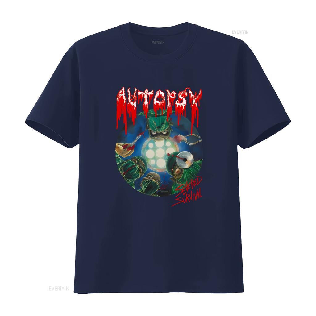 Autopsy Amerikanische Death Metal Band Inspiriertes T-Shirt für Fans S 5XL Severed Survival Design vintage Gewaschen Leicht Bequem
