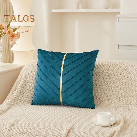 Couch Überwurf Kissenbezug 18x18 Zoll Dekorative Kissenhülle Einfarbiger Kissenbezug mit Verdecktem Reißverschluss für Sofa Bett Wohnzimmer Heimdeko