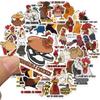 50PCS Funny Chicken Stickers Cool Rooster Stickers Pack Waterproof Vinyl Decals Decorations for Water Bottles Bicycle Laptop