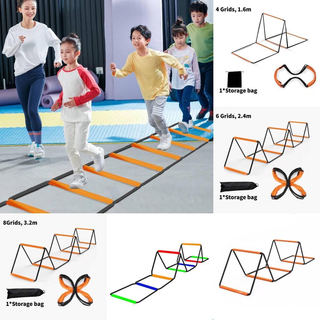 Multifunktionell Fjärils Agilitetsstege Färgglatt Hoppnät Utrustning För Barnträning