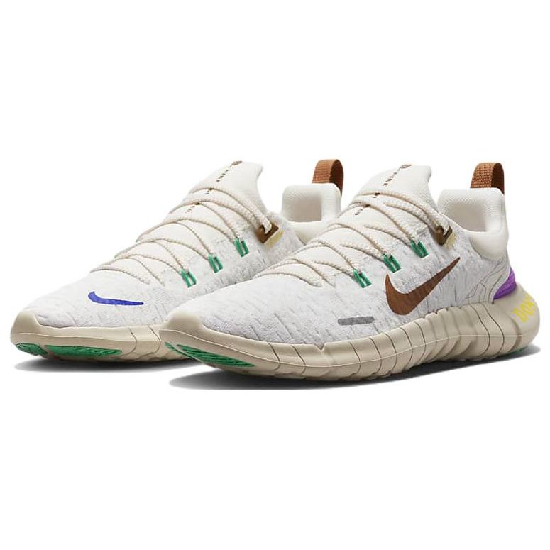 Nike Free Run 5.0 Next Nature Premium Moving Company Men Sneakers Cream Sail Fuchsia-Dream DZ3191-100