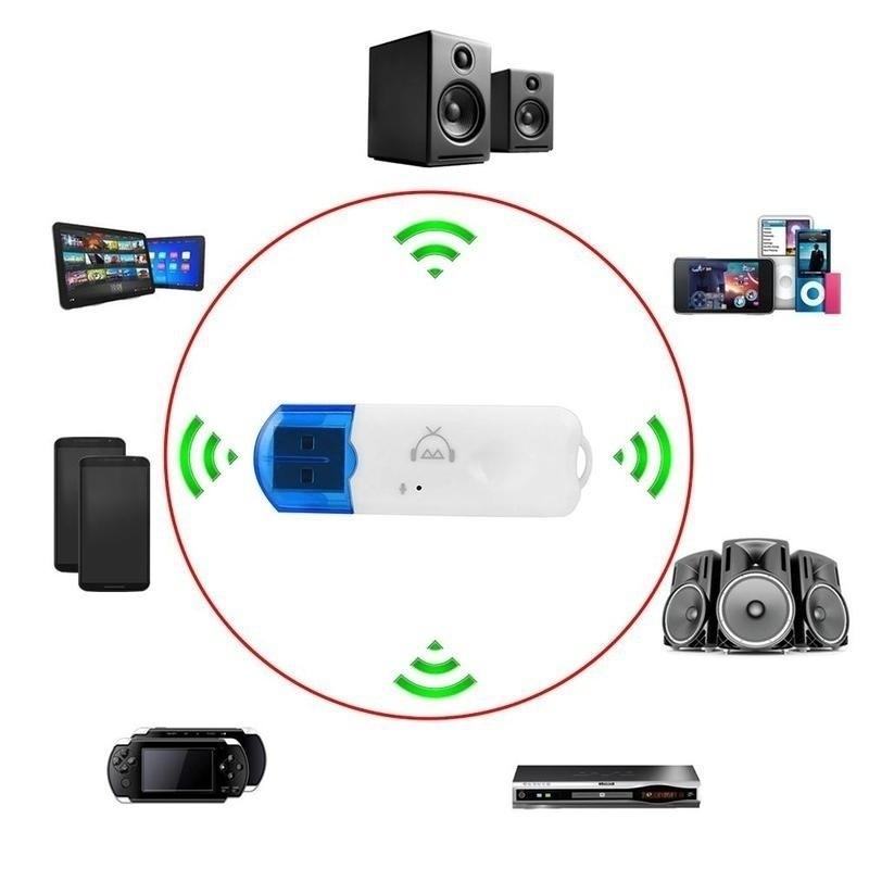 Smartphone-Unterstützung A2DP Wireless USB Bluetooth Audio Receiver Adapter Dongle Audio USB Stereo für Auto-Kopfhörer