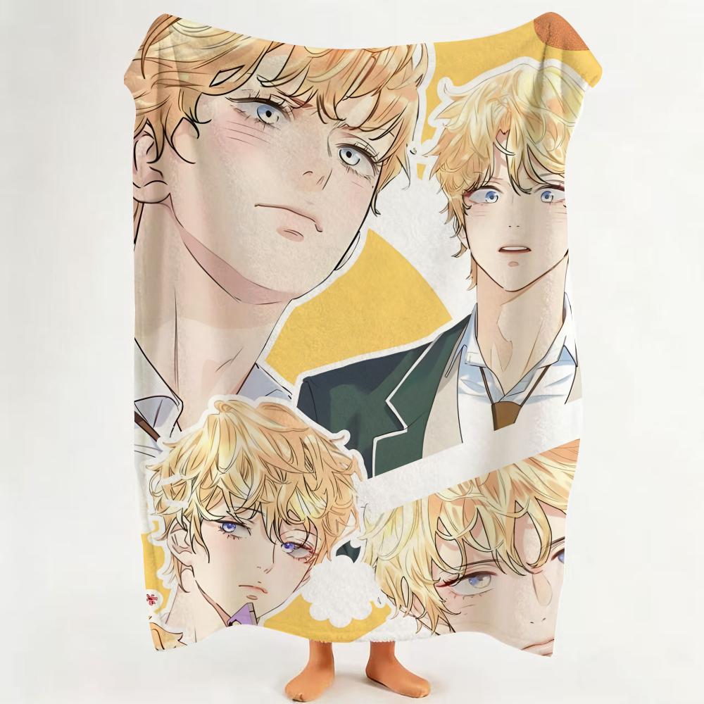 Comic L Love I Is A An I Illusion Throw Flannel Throw Blanket Suitable for Sofa Living Room Bedroom 75cmx90cm