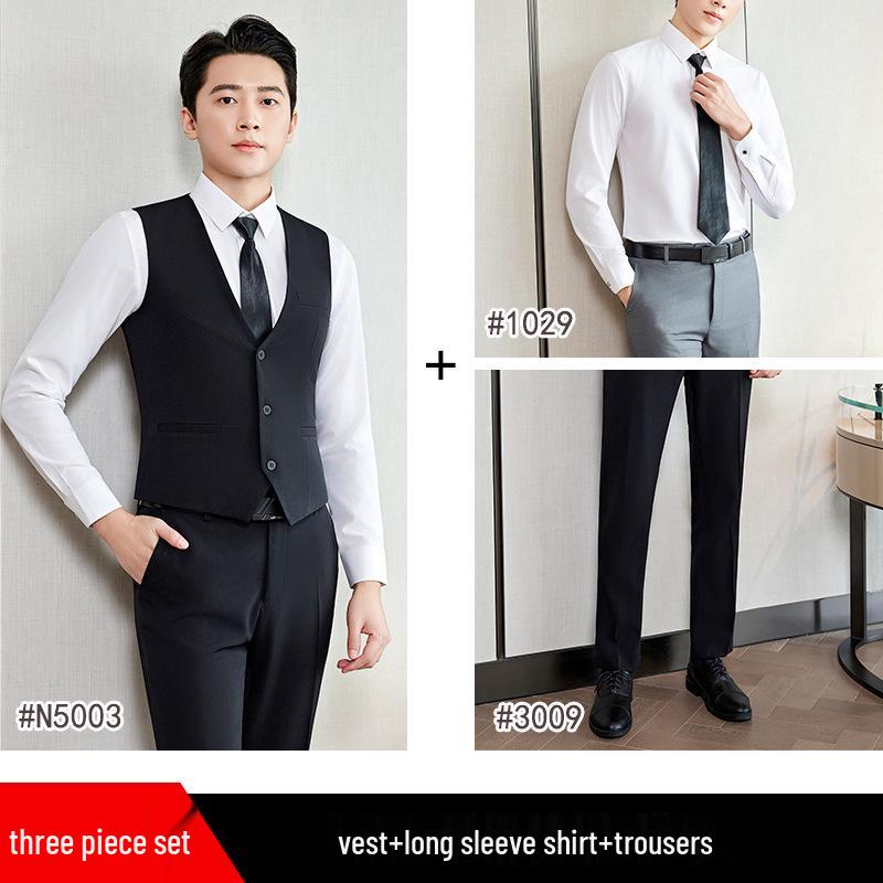 Women's Formal Vest Set 2024: Two-Piece Professional Workwear Suit for Spring and Autumn