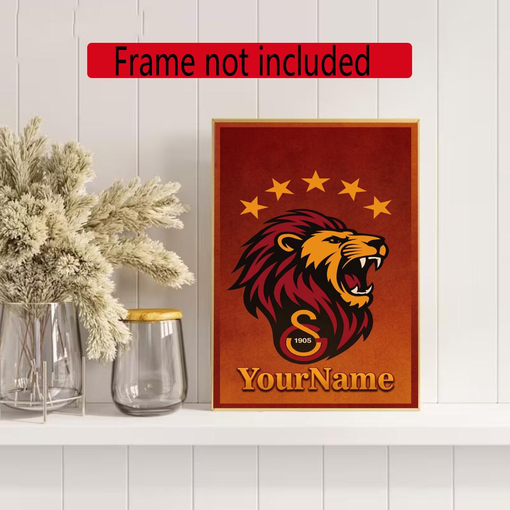 Galatasaray Customize Your Name Diamond Painting Round Diamond Rhinestones Mosaic Diamond Embroidery Wall Paintings Rhinestones Gift Frameless