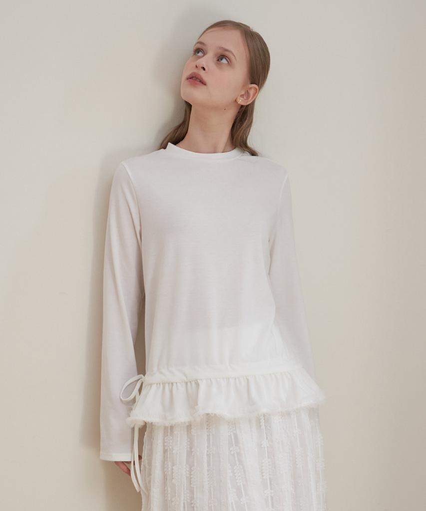 Peullobeu Lound Frill T-Shirts_Wt