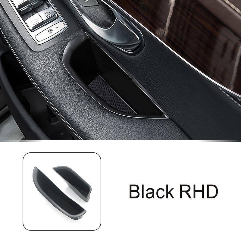 For Mercedes Benz C Class W205 GLC X253 2015-2018 Car Door Armrest Handle Tray Storage Box Organizer Holder Interior Accessories