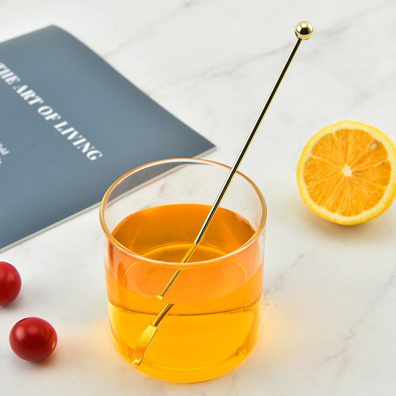 1pcs Stainless Steel Stirring Rod,Cocktail Drink Mixer Bar Stirring Mixing Sticks Muddler Swizzle Sticks Coffee Stirring Sticks