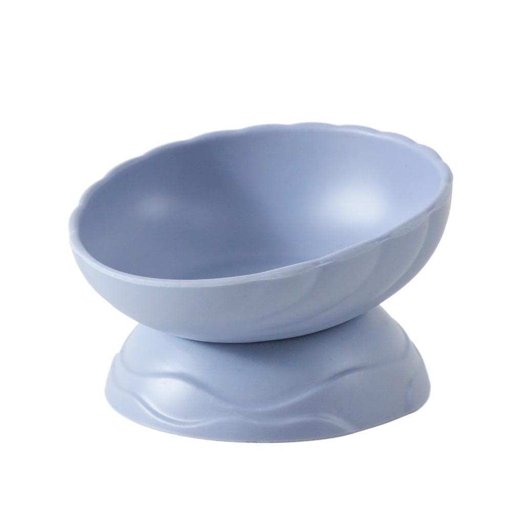 

Adjustable Pet High Foot Bowl Slanted Mouth Pet Drinking Feeder Multi-use Cat Bowl Water Container синий