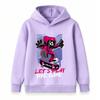 Kids Boys Girls Hoodie, Cool Skateboard Game Character Printed Long Sleeve Pullover Sweatshirt for Casual Daily Wear