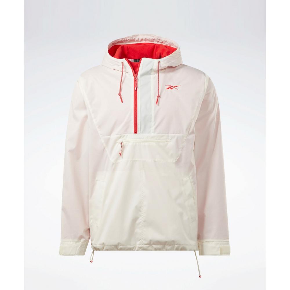 

Анорак REEBOK VECTOR FLEECE цвета слоновой кости HH8369