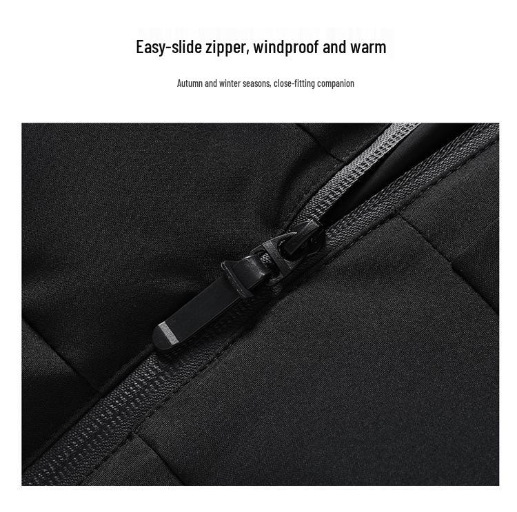 Veste à capuche en coton unie pour homme et jeune - Automne/Hiver, Tendance, avec poches zippées.
