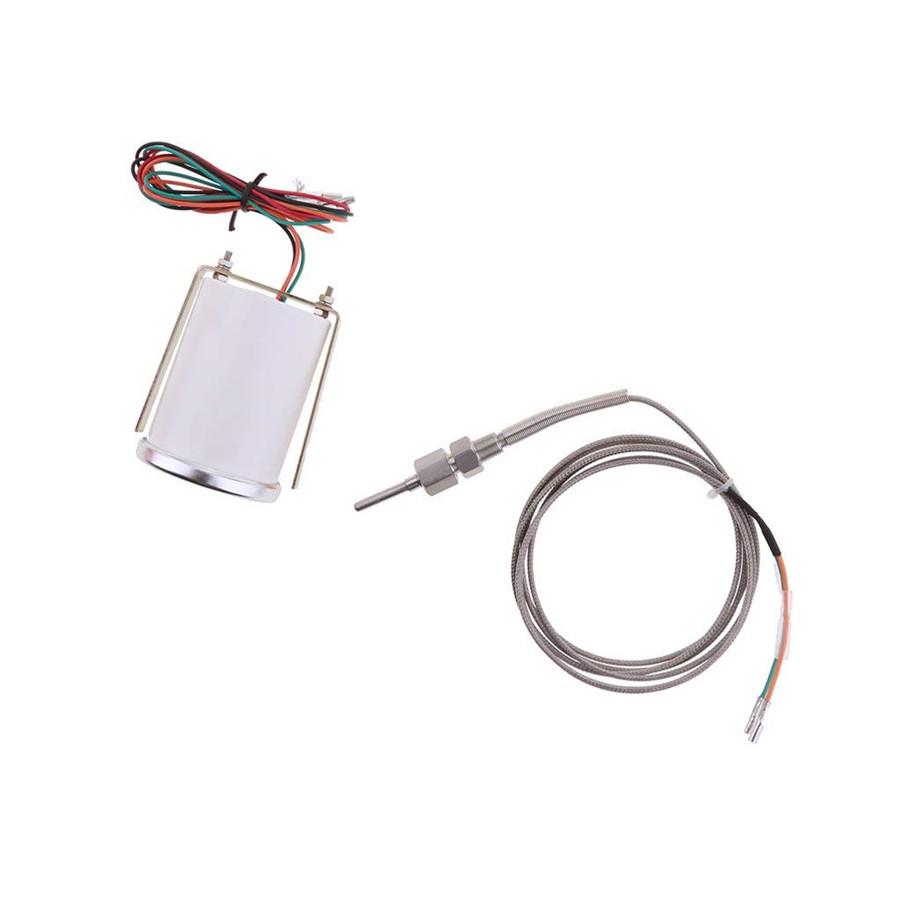 2"52mm Exhaust Gas Temperature Gauge Smoke Lens Car LED EGT Meter Pointer Sensor