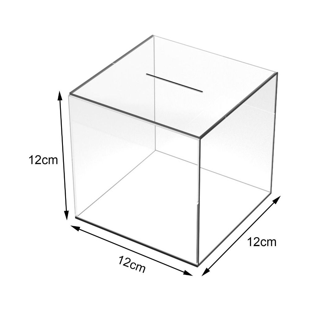 Cube Transparent Acrylic Money Bank New Large Capacity Piggy Bank Simple Clear Cash And Coin Saving Bank Home Decoration