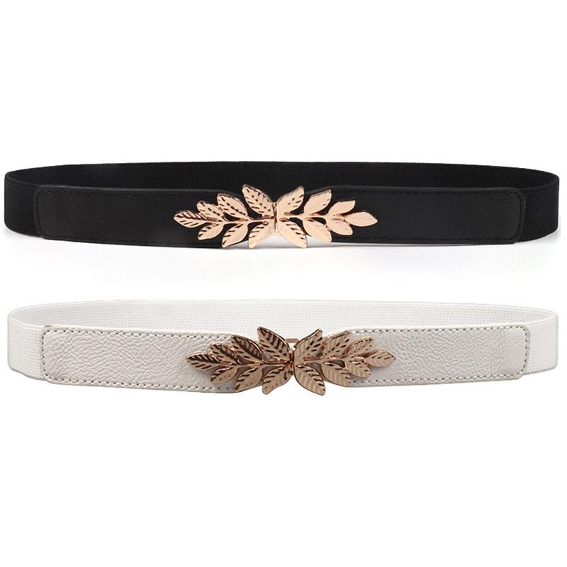 Waist Belt Elastic Slim Decorative Stretchy Quick Release Tight Waist Dress Belt