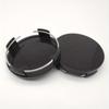 4pcs Car Modified Hub Center Cover 65MM Outer Diameter Flat Tire Cover Wheel Center Cover Black Electroplated Car Modified Tire Logo Wheel Cover