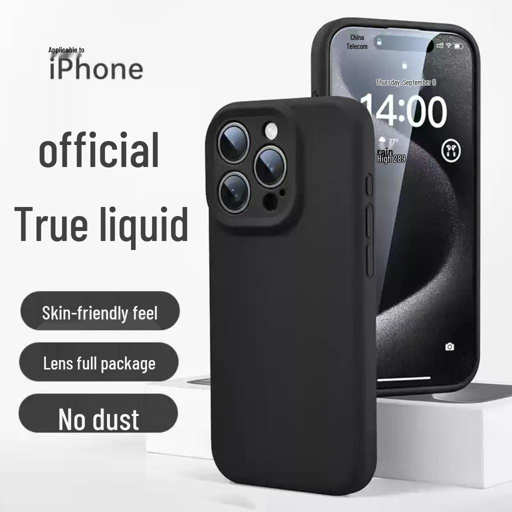 

Чехол из жидкого силикона для iPhone 15 Pro Max с полной защитой объектива IPhone 16