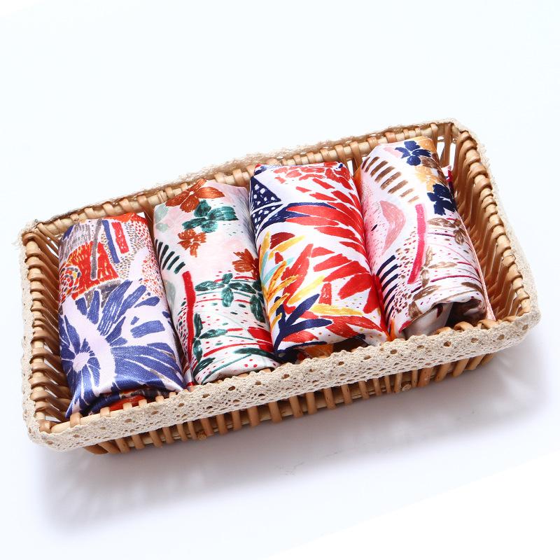 Wysokiej jakości luksusowe jedwabne szale z pałąkiem na głowę szaliki szalik dla kobiet łańcuszek jedwabny szal damski dekoracyjny szal