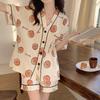Pajamas Women'S Short-Sleeved Shorts Thin Korean Version Style Sweet Cartoon Loungewear Suit Can Be Worn Outside