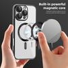 For Magsafe Wallet Leather Plating Clear Case For iPhone 12 13 14 15 16 Pro Max 11 Card Holder Phone Bag Cover