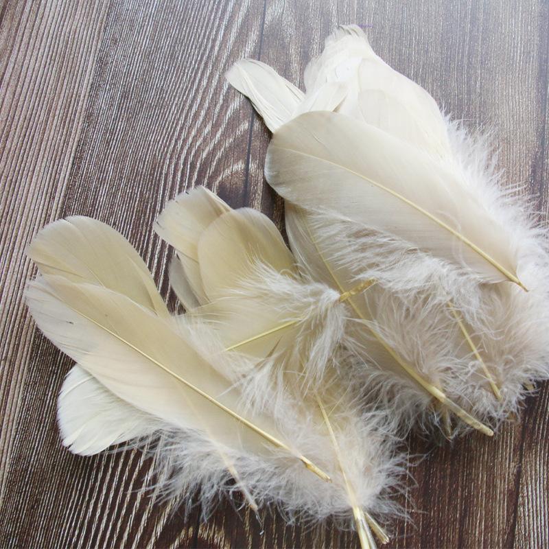 50Pcs Color Full Soft Big Floating Feather Goose Feather Diy Color Feather Headdress Craft Decorative Material