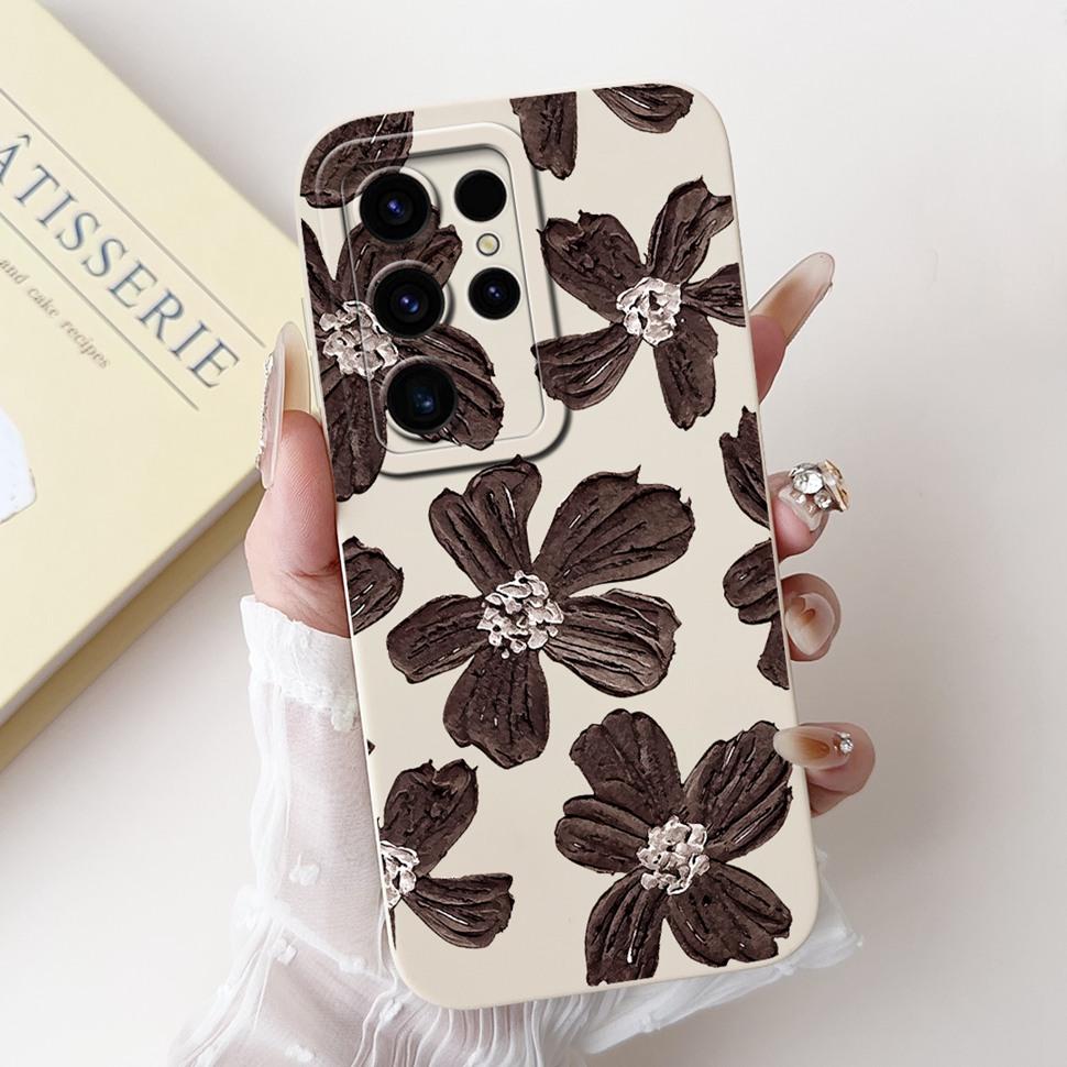 For Samsung Galaxy S24 Ultra Case Beautiful Cartoon Cover S24Ultra S928B S928U Soft TPU Phone Case For Samsung S24 Ultra Shell