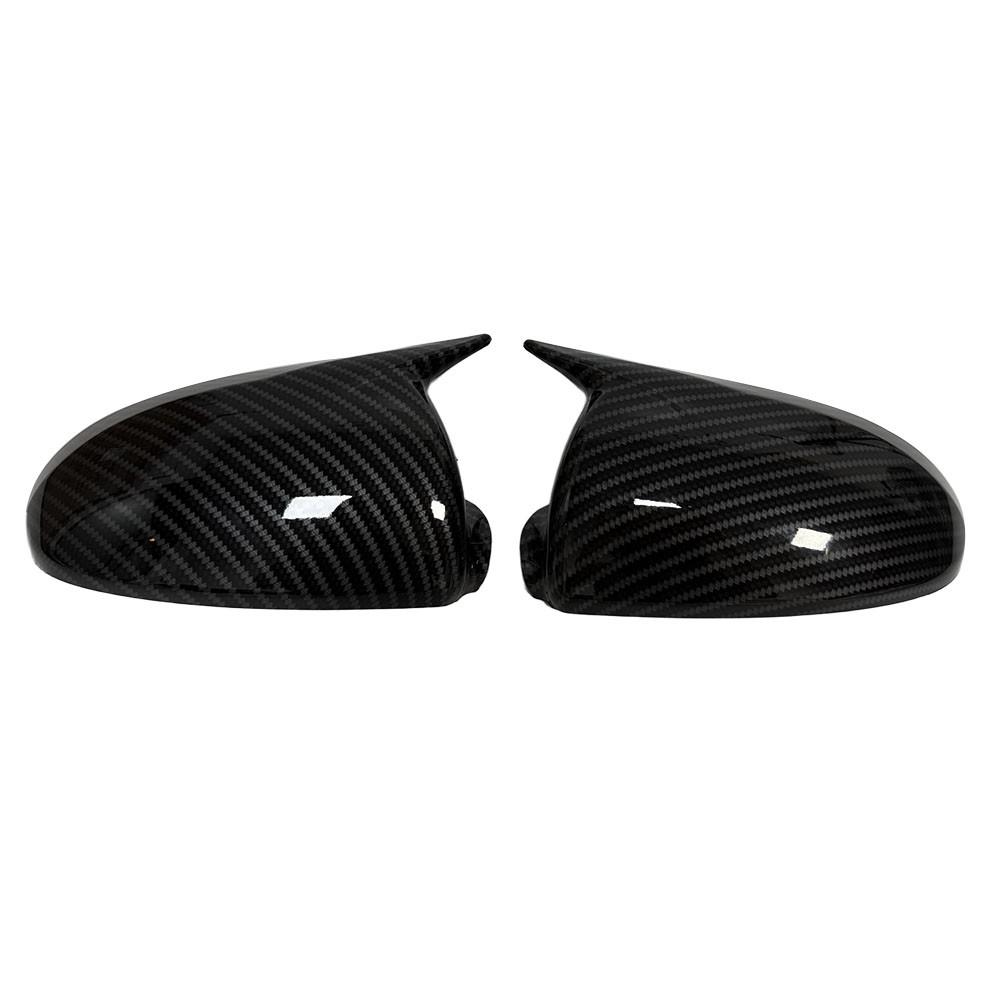 For Mercedes Benz Smart Fortwo W451 2008-2014 ABS Car Rearview Side Mirror Cover Wing Cap Exterior Door Trim Adhesive Sticker