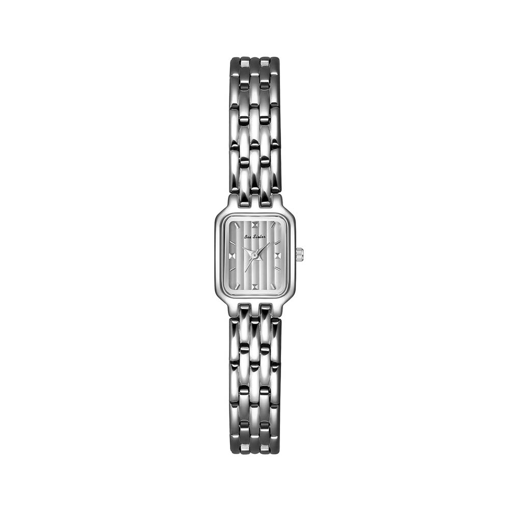 Women’s Fashion Square Small Dial Watch Stainless Steel Bracelet Luxury Quartz Wristwatch Simple Lady Dress Gift New