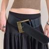 Women's Rivet Belt Gothic Heavy-Duty Leather Waist Belt Y2k Punk Dress Jeans Belt Waist Accessories