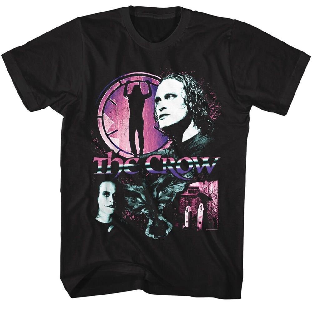 The Crow Gradient Collage Black Adult T-Shirt Unisex T-Shirt L