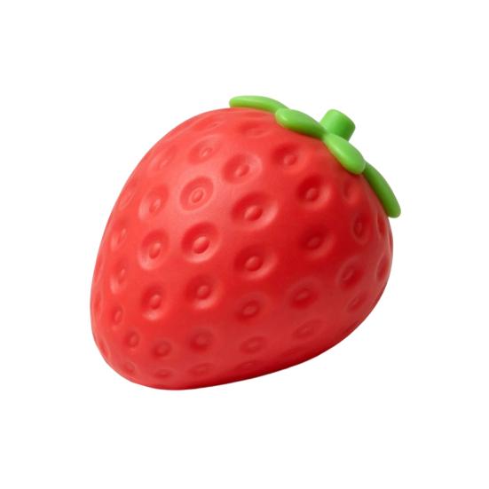 Simulated Strawberry Cheese Squeeze Toy Sensory Toy Soft Anxiety Relieving Fruit Stretchy Food Focus Aid Relaxation
