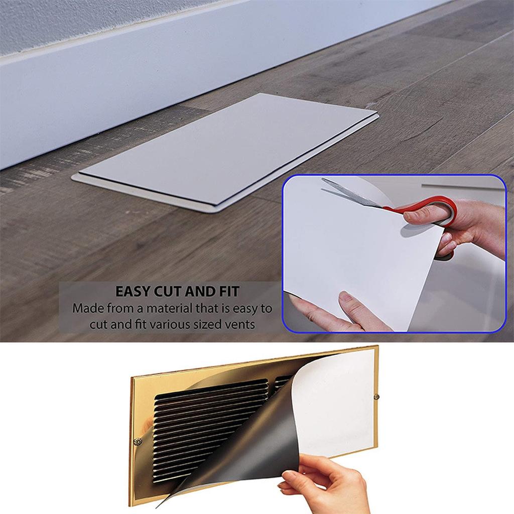 Cuttable Magnetic Vent Covers For AC,RV & HVAC,Ceiling Vent Covers Magnetic, Wall/Ceiling Vent Covers Durability Comfort