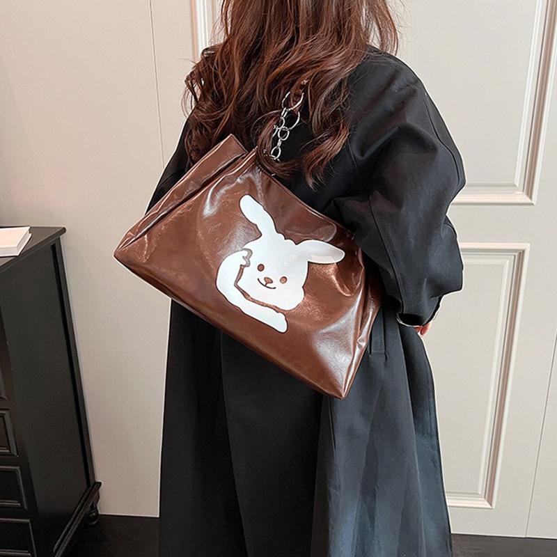 Einkaufstasche für Damen 2024 Neue Pendlertasche mit großem Fassungsvermögen Temperament Beliebte Retro Vielseitige Schulter-Schultasche