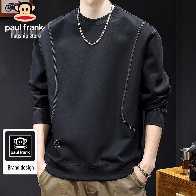 paul frank Men's Loose Fit Round Neck Sweatshirt