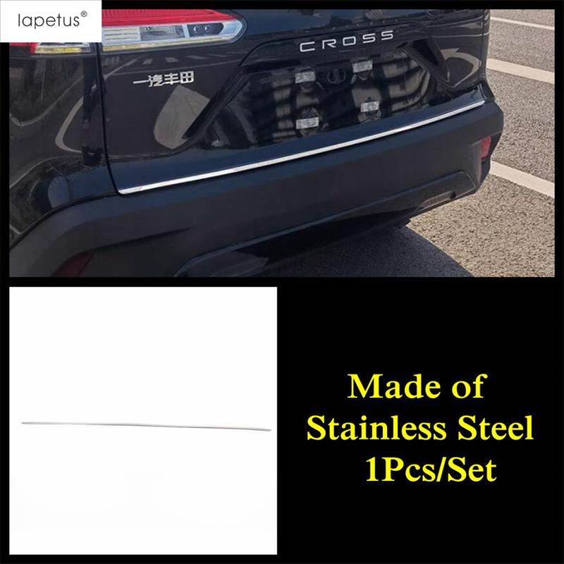 Rear Trunk Tailgate Door Strip Decoration Cover Trim Stainless Accessories Exterior For Toyota Corolla Cross XG10  - 2025