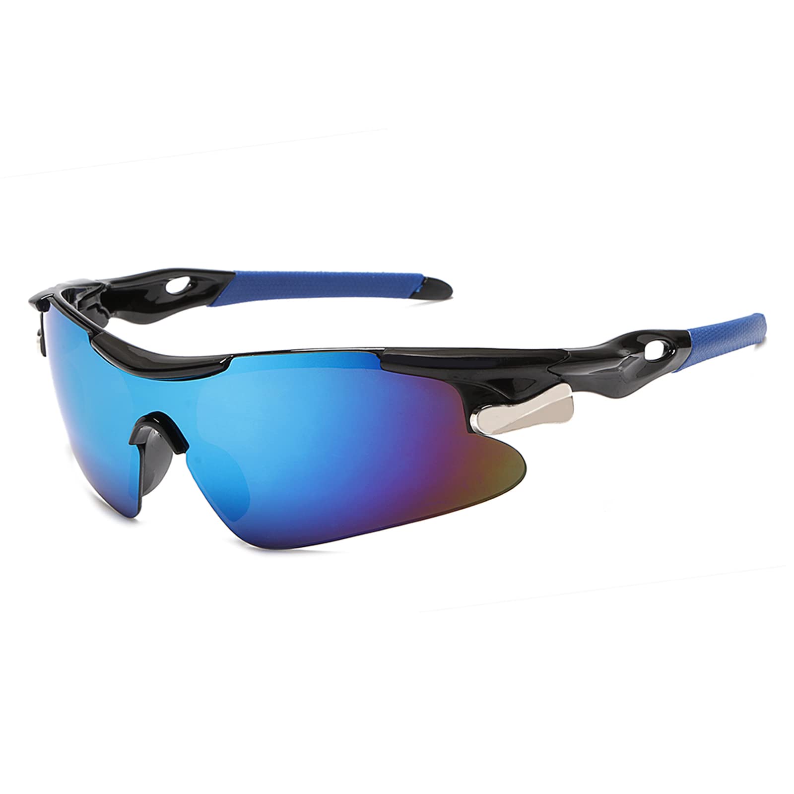 

TEMEDO [2023 Improved Model] Sports Sunglasses, Ultralight, Impact Resistant, UV Protection, UV400, Safe and Clear, Unisex Sunglasses for Cycling,