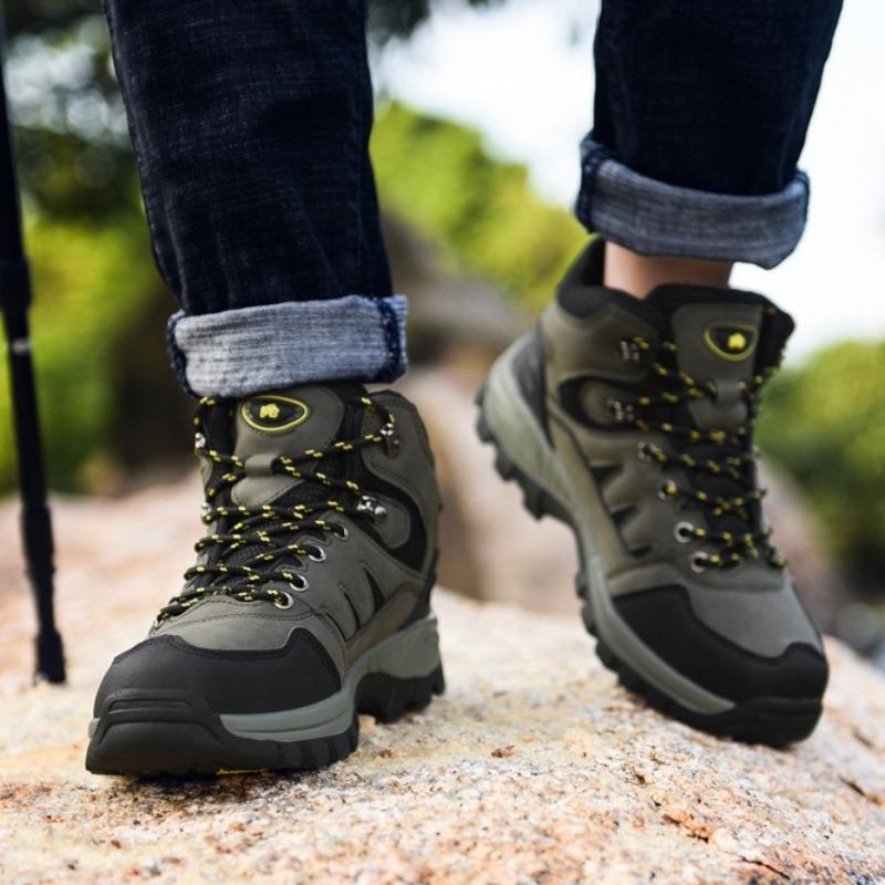 Couple Hiking Sneakers Wear-resistant Slip Camping Shoes Casual Training Shoes for Men Lace Up Climbing Boots Zapatillas Hombre