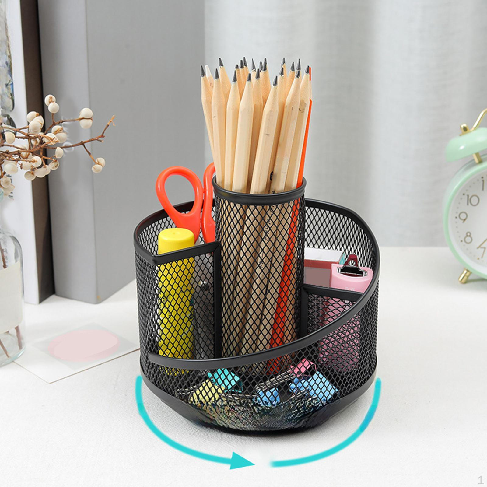 

Сетчатый органайзер для хранения ручек и канцелярских принадлежностей на рабочем столе Four Grids