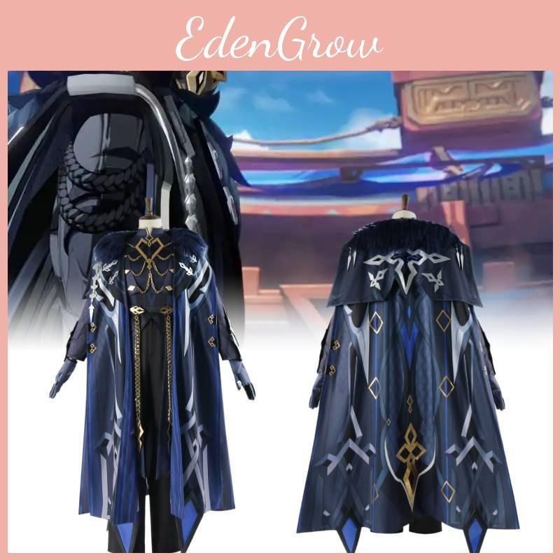 Premium Satin And Cotton Genshin Impact Capitanos Cosplay Outfit For Anime Enthusiasts