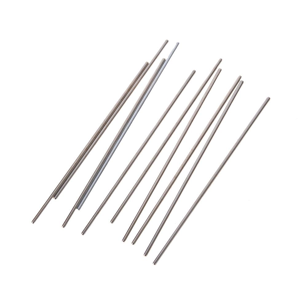 10Pcs 2*100mm Metal Model Axle Gear Shaft Diameter 2mm DIY Toy Car Accessories