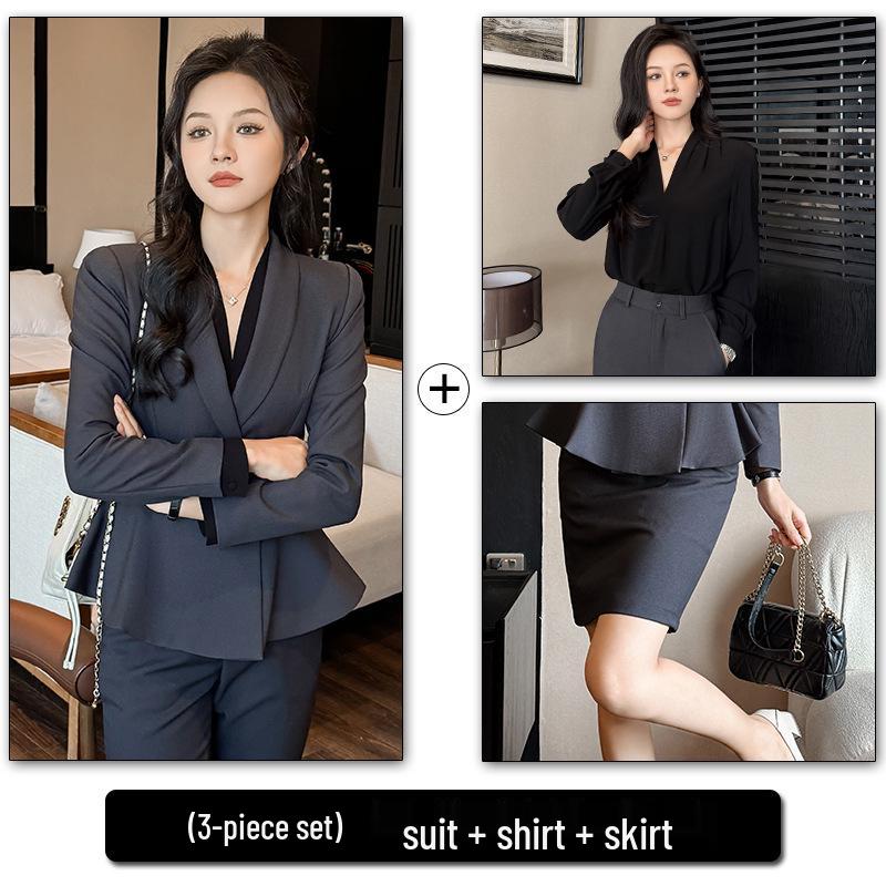 Women's High-End Professional Spring/Summer Suit for Office, Hotel, and Beauty Salon