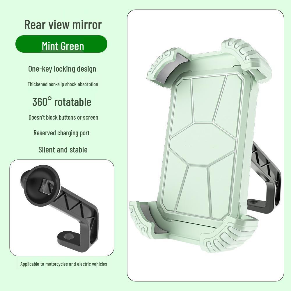 Shockproof Anti-Shake Phone Holder for Electric Vehicles & Motorcycles - Ideal for Navigation and Outdoor Cycling