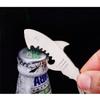1PC Shark Shaped Bottle Opener Keychain shaped zinc alloy Silver Color Key Ring Beer Bottle Opener Unique Creative Gift Bar Tool