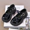 Girls' Leather Shoes British Style Princess Shoes 2025 Spring and Autumn New Black Soft-soled Children's Performance Shoes Mary Jane Single Shoes