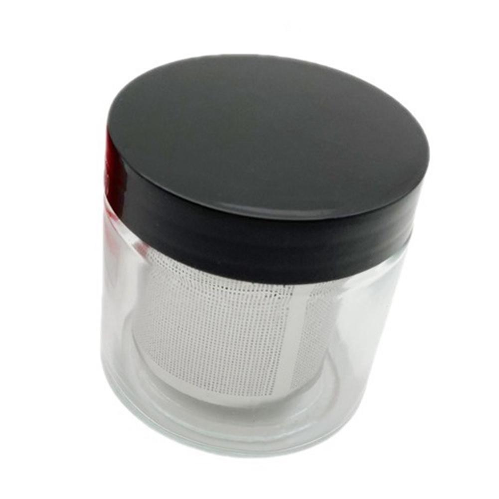 A95D-Diamond Washing Cup Watch Small Parts Gemstone Cleaning Glass Jar Pot With Sieve