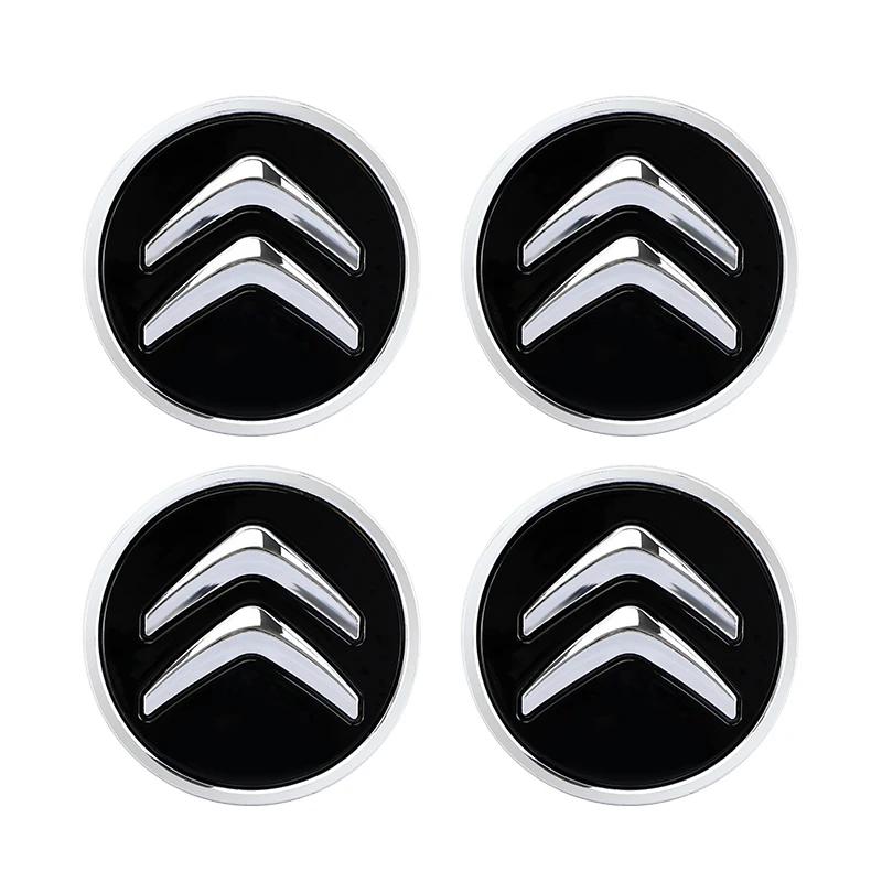 4 peças 60MM Calotas Centrais de Roda Tampa Central de Roda Para Citroen C4 C5 C3 C2 C1 C4L C6 Picasso Saxo C-ELYSEE VTS