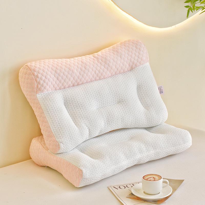 Cervical Spine Pillow, Japanese-style Partitioned Anti-traction Pillow, Neck Protection Pillow, Sleep Aid, Adult Pillow Core, Washable Pillow Core