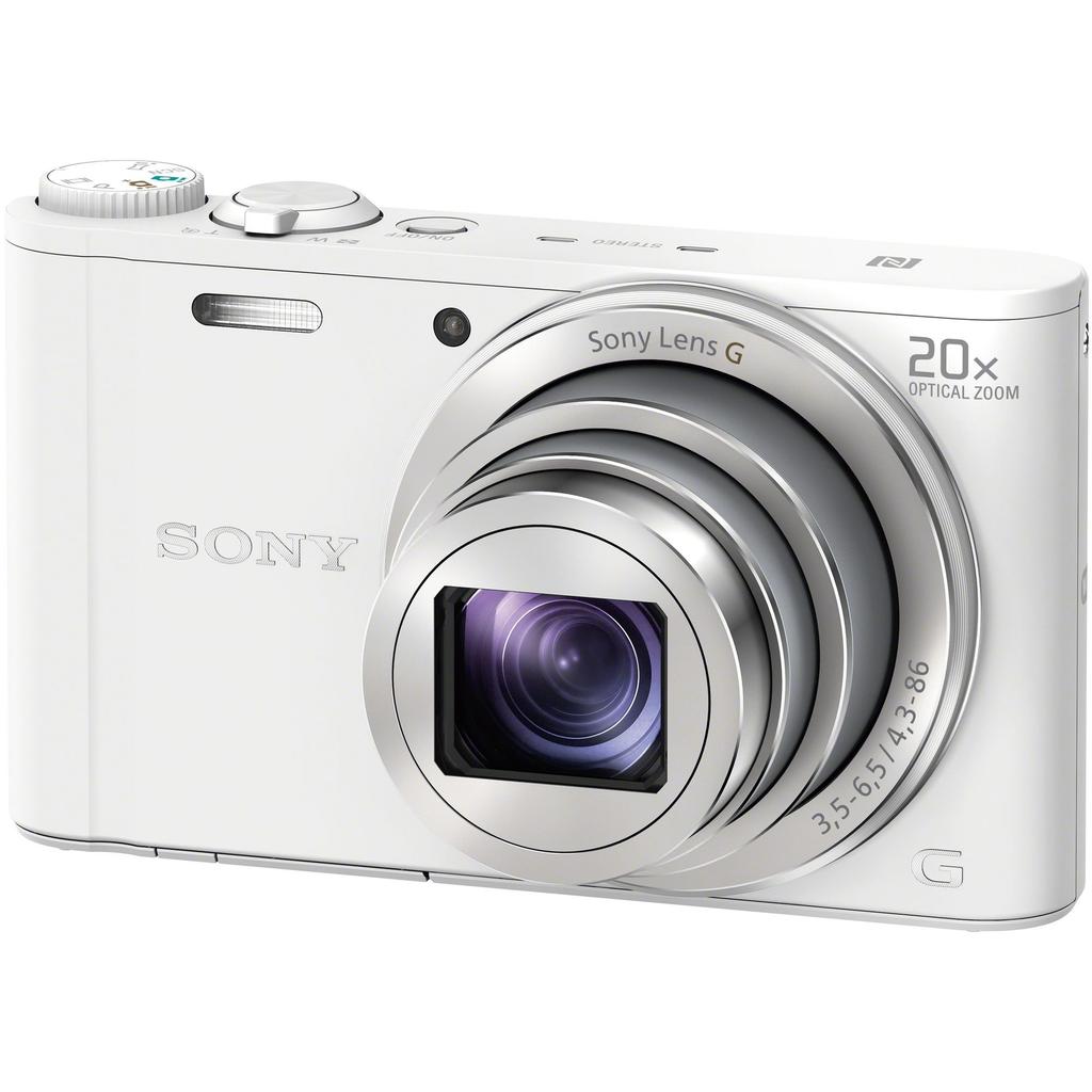 Sony WX350 Digital 20x Optical [Refurbished] Cyber-shot Camera, Zoom, White, DSC-WX350-W (Refurbished)