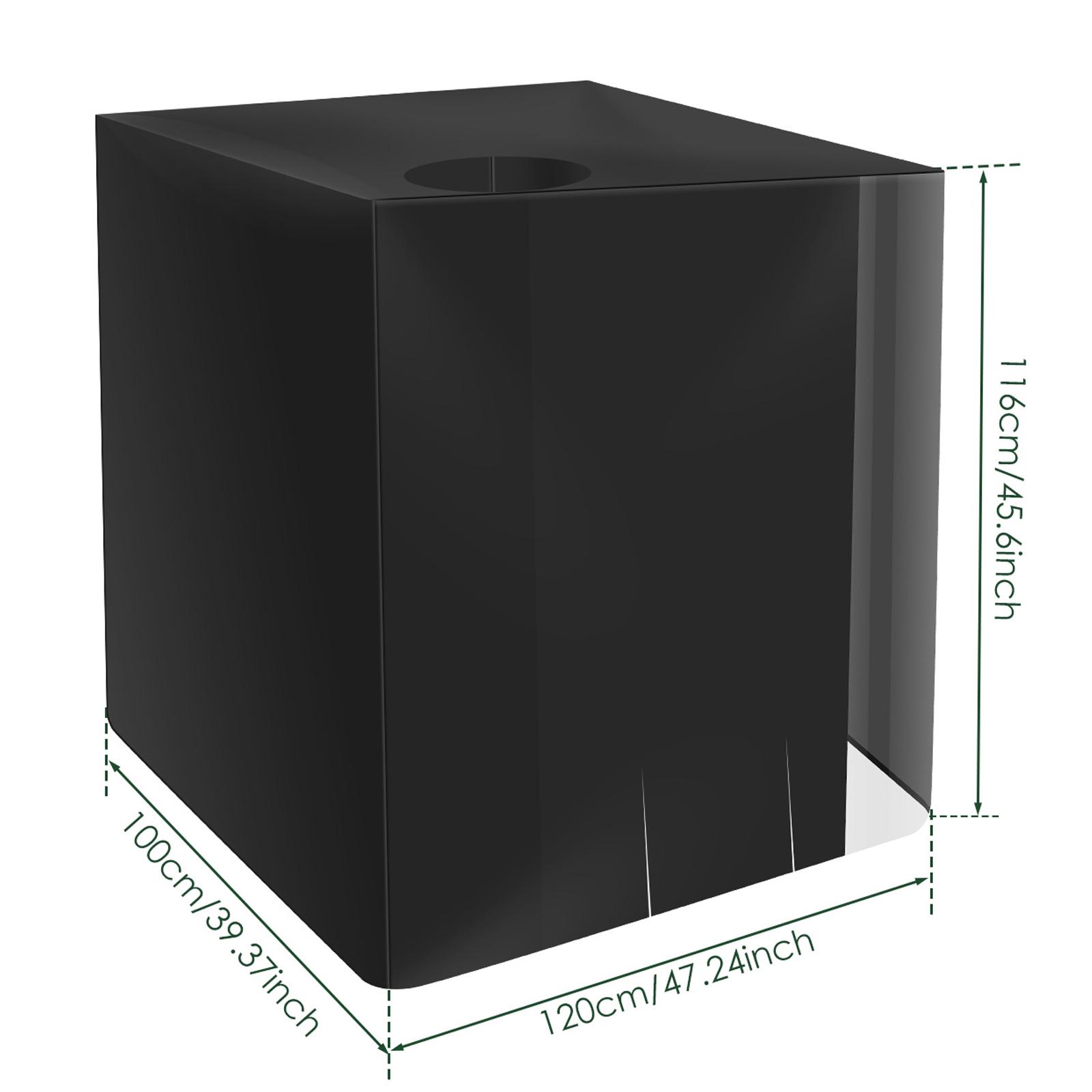 

IBC Tote Cover Waterproof 1000 Liter Rainwater Container Rain Dustproof Water Tank Cover Oxford Cloth Outdoors UV Protection чёрный