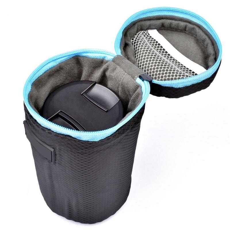Camera Lens Pouch for Case Univeral for Telephoto Zoom Lens Zipper Bag Nylon Thickened Lens Protective Bag